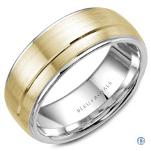 Bleu Royale Gold Wedding Band
