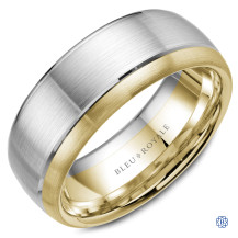 Bleu Royale Gold Wedding Band