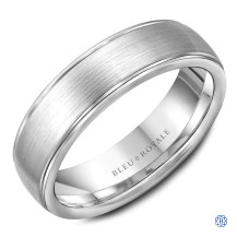 Bleu Royale Gold Wedding Band