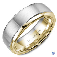 Bleu Royale Gold Wedding Band