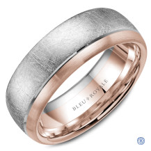 Bleu Royale Gold Wedding Band