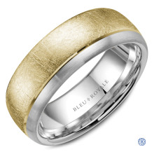 Bleu Royale Gold Wedding Band