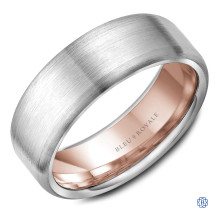 Bleu Royale Gold Wedding Band