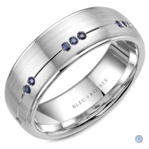 Bleu Royale Gold with Sapphire Wedding Band