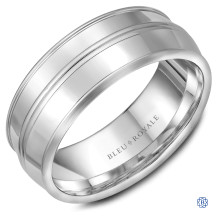 Bleu Royale Gold Wedding Band