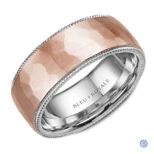Bleu Royale Gold Wedding Band