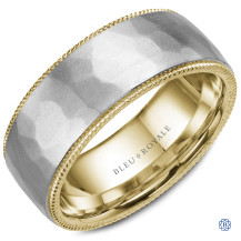 Bleu Royale Gold Wedding Band