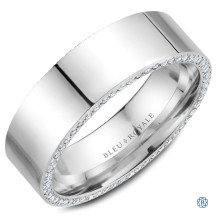 Bleu Royale Gold and Diamond Wedding Band