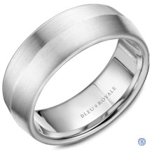 Bleu Royale Gold Wedding Band