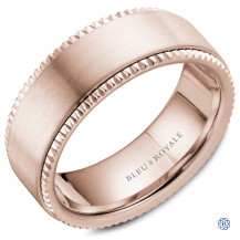 Bleu Royale Gold Wedding Band