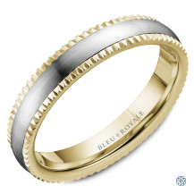 Bleu Royale Gold Wedding Band