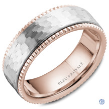 Bleu Royale Gold Wedding Band