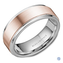 Bleu Royale Gold Wedding Band