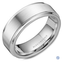 Bleu Royale Gold Wedding Band