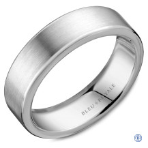 Bleu Royale Gold Wedding Band