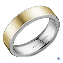 Bleu Royale Gold Wedding Band