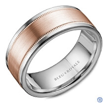 Bleu Royale Gold Wedding Band