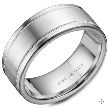 Bleu Royale Gold Wedding Band