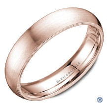 Bleu Royale Gold Wedding Band