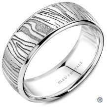 Bleu Royale Gold Wedding Band