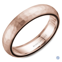 Bleu Royale Gold Wedding Band
