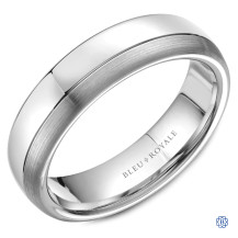 Bleu Royale Gold Wedding Band
