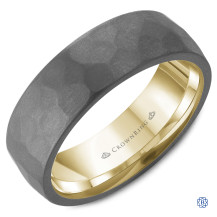 Bleu Royale 14kt Gold and Tantalum Wedding Band