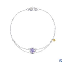 Tacori 18k925 Sonoma Skies Split Chain Bracelet Featuring Purple Amethyst