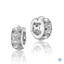 Tacori 18K925 Classic Rock Hoop Earrings