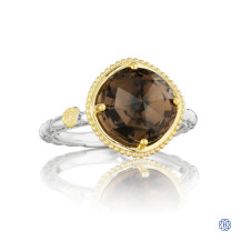 Tacori 18K925 Simply Gem Ring Featuring Smokey Quartz