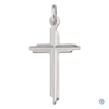 White Gold Cross Pendant