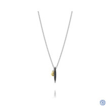 Tacori 18K925 Petite Pavé 0.12ct Diamond Drop Pendant With Chain