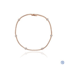 Gabriel & Co. 14kt Rose Gold Diamond Bracelet