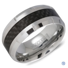 Tungsten & Black Carbon Fibre inlay Wedding Band