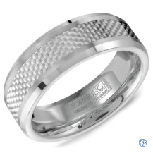 Tungsten and White Carbon Fiber Inlay