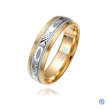 CrownRing Gold Men's Wedding Band