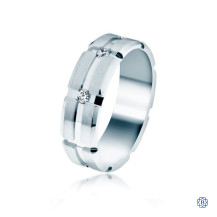 CrownRing Gold with Diamond Men's Wedding Band
