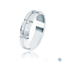 CrownRing Gold with Diamond Men's Wedding Band
