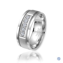 CrownRing Gold with Diamond Men's Wedding Band