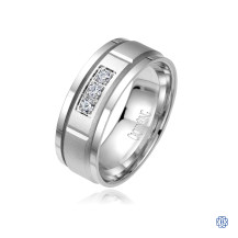 CrownRing Gold with Diamond Men's Wedding Band