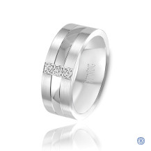 CrownRing Gold with Diamond Men's Wedding Band