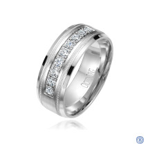 CrownRing Gold with Diamond Men's Wedding Band