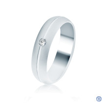 CrownRing Gold with Diamond Men's Wedding Band