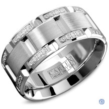 Carlex Gold with Diamond Men's Wedding Band