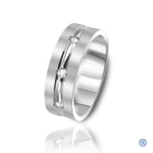 CrownRing Gold with Diamond Men's Wedding Band