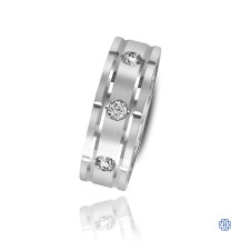 CrownRing Gold with Diamond Men's Wedding Band