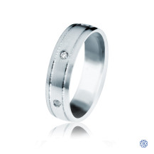 CrownRing Gold with Diamond Men's Wedding Band