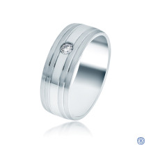 CrownRing Gold with Diamond Men's Wedding Band