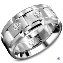 Carlex Gold with Diamond Men's Wedding Band