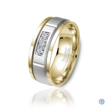 CrownRing Gold with Diamond Men's Wedding Band